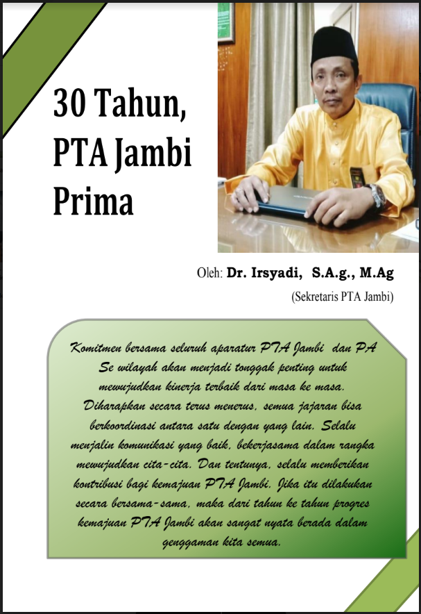 Cover 30 Tahun PTA Jambi Prima