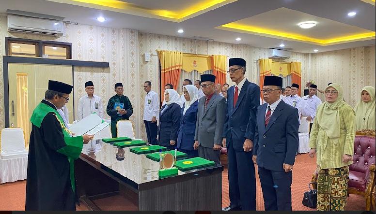 PTA Jambi Laksanakan Pelantikan dan Pengambilan Sumpah Jabatan Panitera Pengganti serta Pengantar Purna Tugas dan Alih Tugas