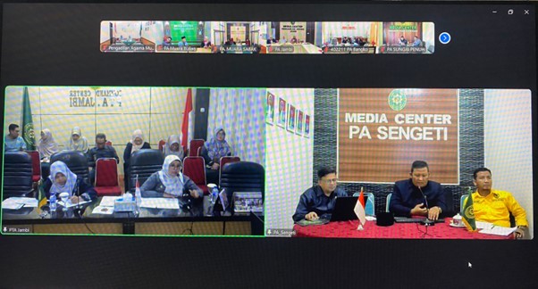 Monitoring PTA Jambi Terhadap Layanan Perkara Ecourt di Pengadilan Agama Sewilayah